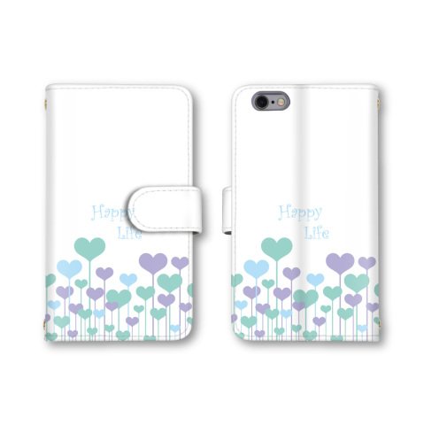 �y�m�[�u�����h�i�z AQUOS SERIE mini �p SHV33 �Ή� �X�}�z�P�[�X �蒠�^ �n�[�g �p�� Happy Life �O���[��x�p�[�v�� SHV33 �Ή� �P�[�X