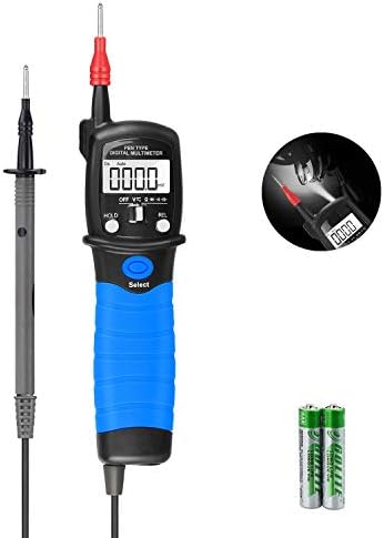 Pen Type Digital Multimeter - AP-38C 6000 Counts Voltage Meter dc for Measuring AC/DC Voltmeter, Resistance, Diode, Capacitance, Backlit and Lamp Light