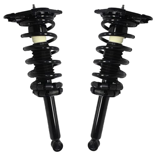 Image of Detroit Axle - 6pc Struts Sway Bars for 2000-2001 Nissan Sentra, 4 Front Rear Struts with Coil Springs 2 Front Sway Bars Replacement Suspension Kit