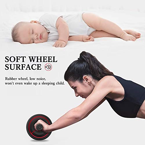 Readaeer Ab Roller Wheel with Knee Pad Abdominal Exercise for Home Gym Fitness Equipment by READAEER - Image 4