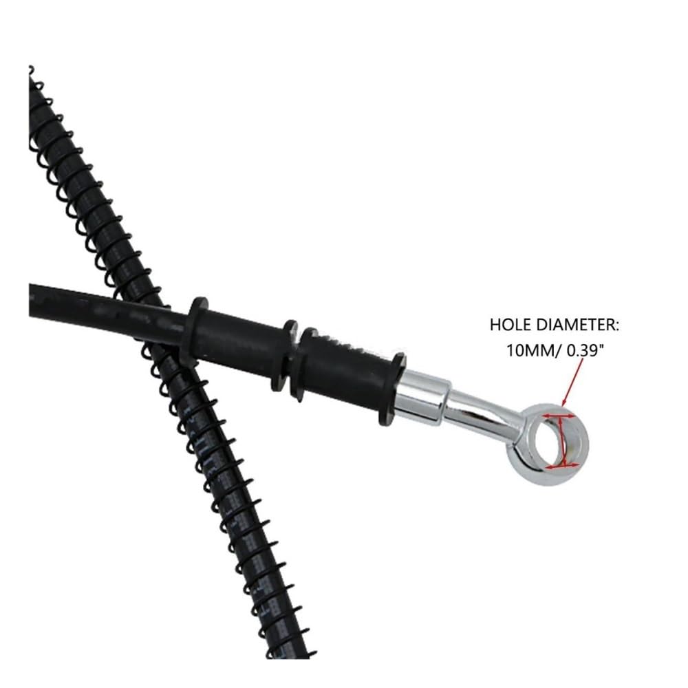 Moto Tubo Freno Tubi Flessibili per Olio Freno Frizione Moto per Suzuki in Acciaio Inossidabile Rinforzato Freno(1300MM)