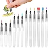 Ousuwo Confezione da 12 pennarelli ricaricabili ad acquerello con grande serbatoio d