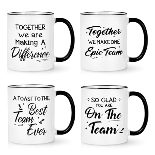 YHRJWN 4 Pack Inspirational Ceramic Mug