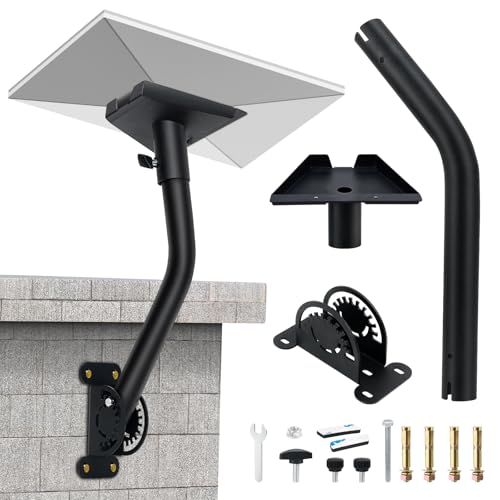 Support Starlink Gen 3, RéGlable à 360° Starlink Internet Satellite Kit Complet, Plaque De Toit Starlink V3, Compatible Avec Les Antennes Starlink Standard