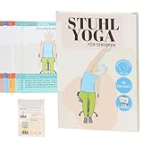 SENIORI Stuhl Yoga Karten für Senioren XXL Format A5! Übungskarten Perfekt für das tägliche Training mit Wochenplan