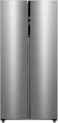 Refrigerador Side By Side 442L Inverter Cor Inox Conectada Midea MDRS598FGA042-220v