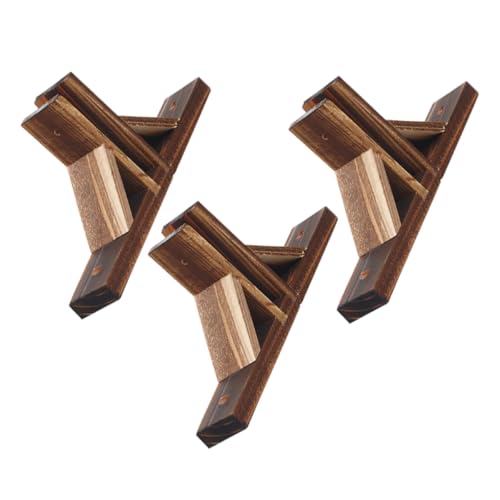 MAGICLULU 3 Stück Gartenzaunfüße aus Stabilem Holz...
