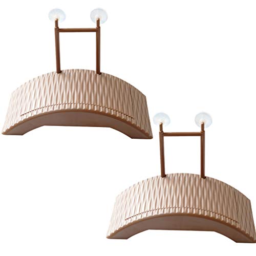 VILLCASE 2 Pcs Tartaruga Aquecendo Plataforma Flutuante Tartarugas Plataforma de Doca Rastejando Des