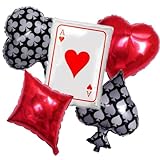 5 Pcs Poker Casino Balloon...