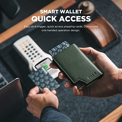 VULKIT Men's Wallet Minimalist Pop Up Card Holder RFID Blocking Magnetic Closure Leather Wallet with ID Window for Cash & Credit Cards Up To 11 Cards2