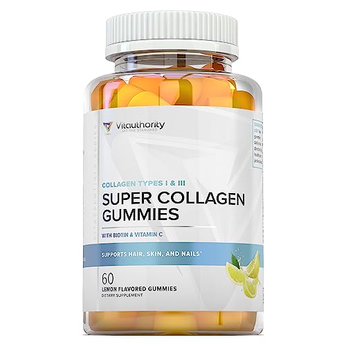 Vitauthority Hair Growth Activate Vitamins Gummies: Best Hydrolyzed Collagen Gummy Supplement for Women and Men, Gluten-Free, Kosher and Halal, Non-GMO, Types I and III for Vitauthority Hair Growth Activate Vitamins Gummies: Best Hydrolyzed Collagen Gummy Supplement for Women and Men, Gluten-Free, Kosher and Halal, Non-GMO, Types I and III for