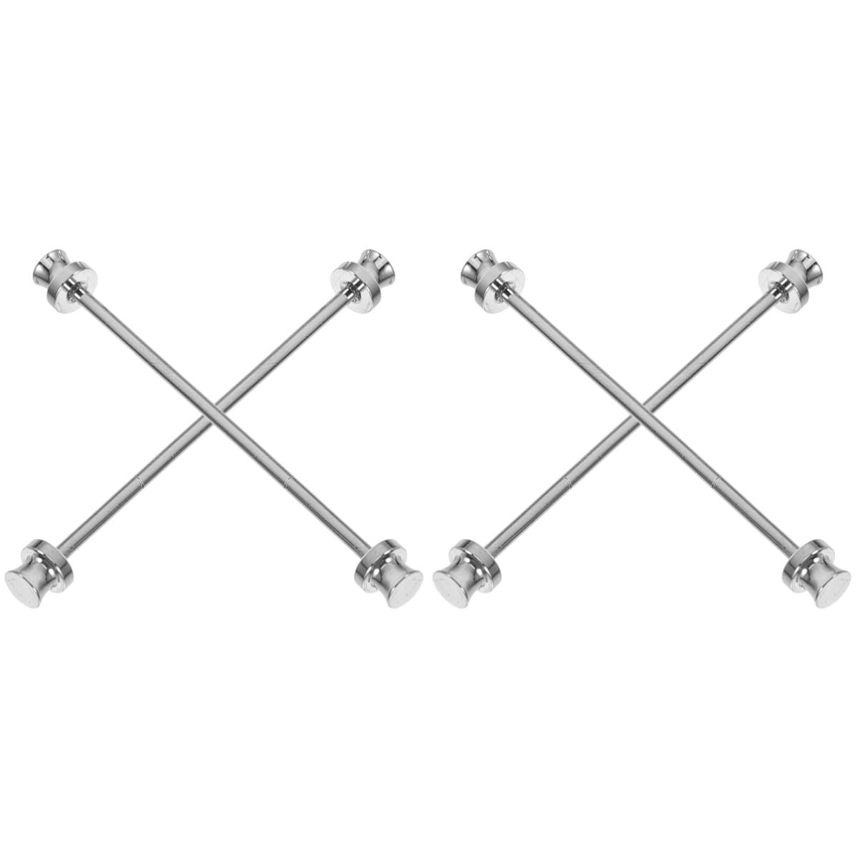 SHERCHPRY 2sets Gold Collar Stays for Men's Dress Shirts Collar Pin Set Fashion Accessory Lightweight 2pcs*2