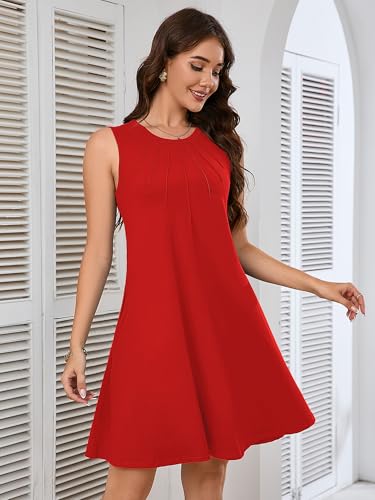Image of Heymoments Women Sleeveless Summer Beach Dresses with Pockets