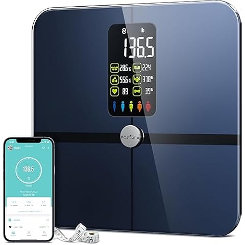 Posture Body Fat Scale with Extra Large Display and App Sync Cover