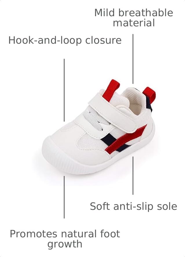 Image of Baby Shoes Boys Girls First Walkers Cute Animals Toddler Sneakers Prewalkers Rubber Sole