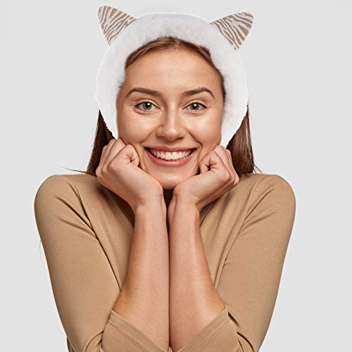 1Pc Cute Cat Ear Headband Earmuffs Plush Winter Warmth for Cartoon Design for Parties and Daily Use Stylish Ear Protection2
