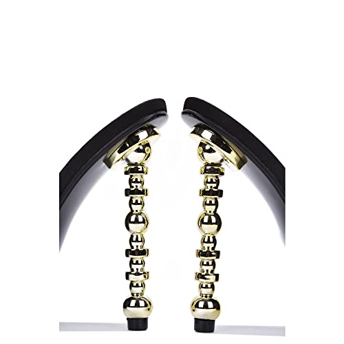 Cape Robbin Salsa Women's Sandals Sexy High Heels Open Toe Oval Pumps Black4