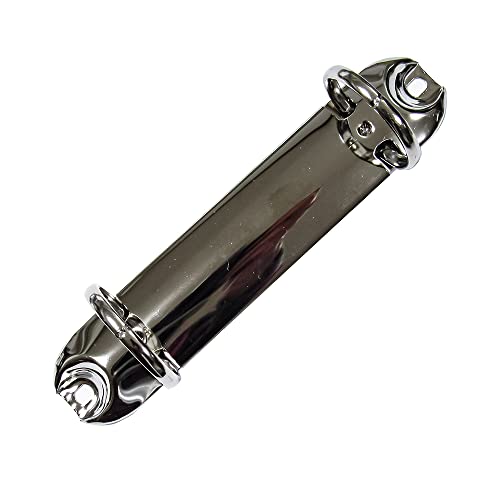 B7 ミニリング バインダー 金具 2穴【PE133−02−25R(26)】26mm×130mm リング内径25mm 鉄 ニッケル鍍金 シルバー 2本入り