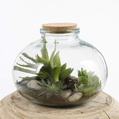 Flaschengarten Glas Mica Decorations Olly Vase, transparent, 29 x 29 x 23 cm