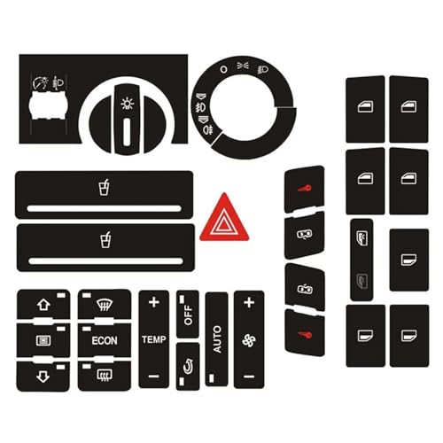 Autocollant bouton réparation climatisation pour console avant A2