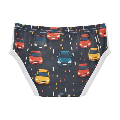KLL Cute Pattern Cars Road Little Boys Pure Cotton Training Underwear Cute Undies2
