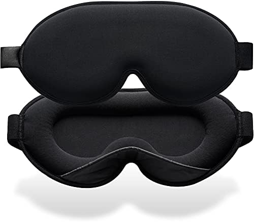 Umisleep Sleep Mask, Memory Foam Sleep Mask for Women Men, 3D Contoured Cup Eye Mask 100% Blockout All Light Sleeping Mask for Travel, Nap, Yoga Unisex