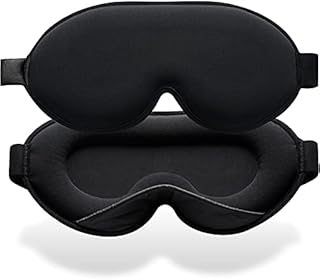 Umisleep Sleep Mask, Memory Foam Sleep Mask for Women Men, 3D Contoured Cup Eye Mask 100% Blockout All Light Sleeping Mask for Travel, Nap, Yoga Unisex