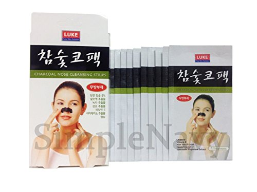50pcs Korean Charcoal Nose Pore Cleansing Strips Blackhead Peel Off mask pack