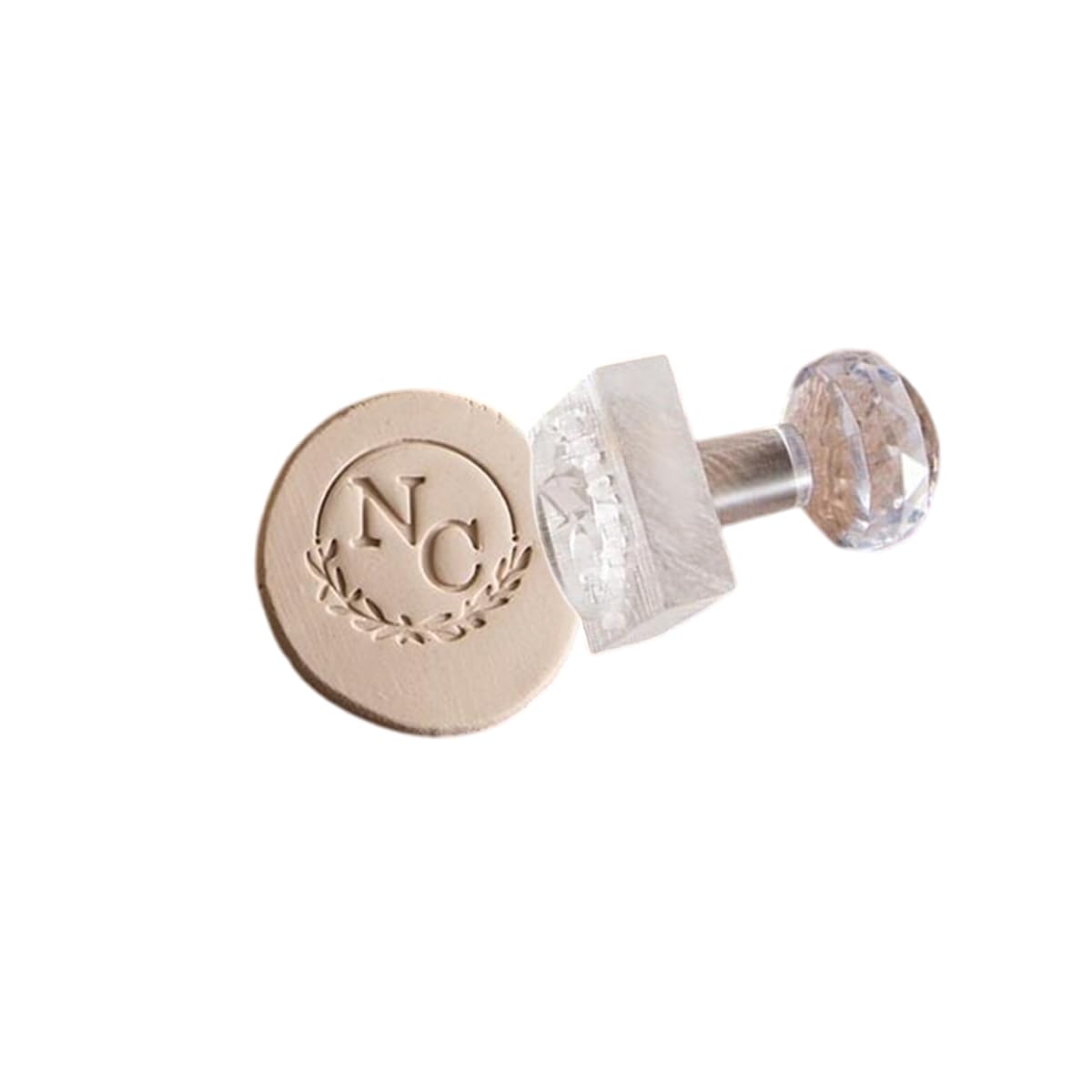 Ryttgop Transparent Custom Pottery Stamp - Personalized Acrylic Pottery Stamp, Custom Logo Ceramic Mold, Embosser Clay Letter Stamps, Polymer Clay Tools For The Artistic Soul