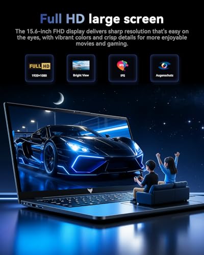 ACEMAGIC Gaming Laptop – 2026 nieuwste 15,6-inch FHD-display-laptop met Core i5-12600H-processor met maximaal 4,5 GHz, 16 GB RAM DDR4, 512 GB NVMe PCIe 3.0 SSD Gaming Notebook, lichtgewicht - Afbeelding 6