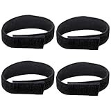 2 Paar Hosenklammer Fahrrad,Hosenklammern für Radfahrer,Elastische Gurtbänder Hosenband,Hosenschutz Straps Gummiband,Hose Klett Klettband,Klettbänder Klettverschluss Boot Klettverschlüssen Radfahrer