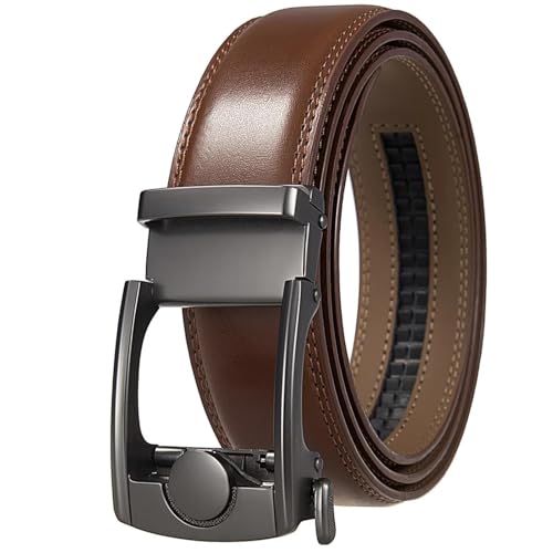 Ceinture en cuir véritable homme luxe avec sa boucle automatique design