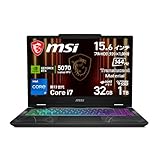 【Amazon.co.jp限定】MSI ゲーミング ノートPC Cyborg 15 B13W 【スケルトンデザイン！Core i7 & RTX 5070】 メモリ 32GB SSD 1TB 15.6 インチ フルHD 144Hz Core i7-13620H RTX5070 Windows 11 Home Cyborg-15-B13WGKG-0762JP