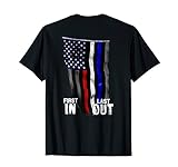 Police Fire EMS First Responder American Flag T-Shirt