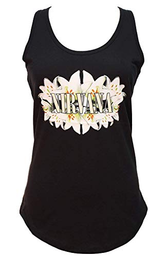 Real Swag Inc Nirvana Lilies Flowers Image Black Tank Top Shirt Kurt, Black, Size X-Large Real Swag Inc Nirvana Lilies Flowers Image Black Tank Top Shirt Kurt, Black, Size X-Large