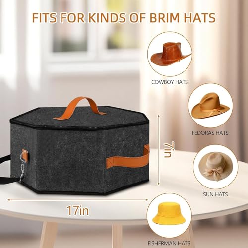 Caja para sombreros apilable de poliéster organizador de viaje rígido 5