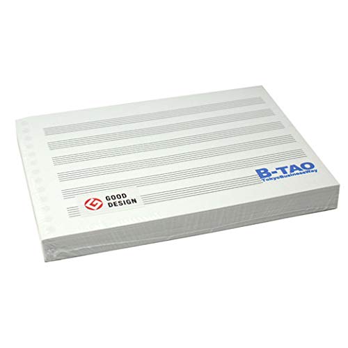 Amazon.co.jp: 【B-TAO】五線紙 6段 100枚入 (五線紙 6段 100枚入