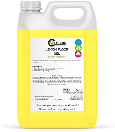 C 9 Catering Lemon Floor Gel, Yellow, 5 Litre
