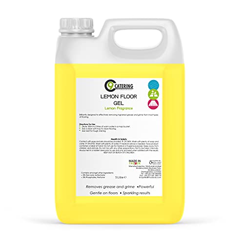 C 9 Catering Lemon Floor Gel, Yellow, 5 Litre