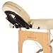 Saloniture Professional Portable Folding Massage Table with Carrying Case - Cream
