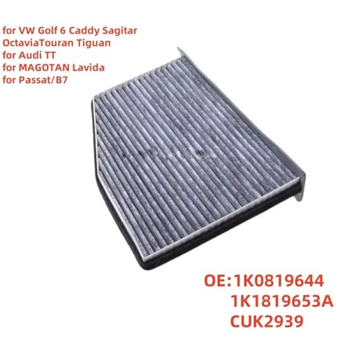 Filtro de aire acondicionado de cabina compatible con Audi S3 y TT 2