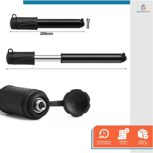 Mini Bomba de Ar para Bicicleta Bike com Extensor Ciclismo Estrada 100psi - Starfer
