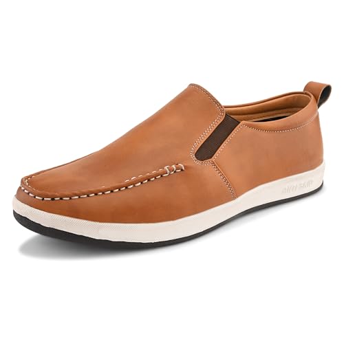 Image of Centrino Walking Loafers for Men | Shoes for Man Stylish | Casual Slip-On Lightweight Moccasins | Cushioned Insole | Breathable Comfortable | Hand-Stitched | Mens Loafer Shoes for Daily Office Outings (9495)