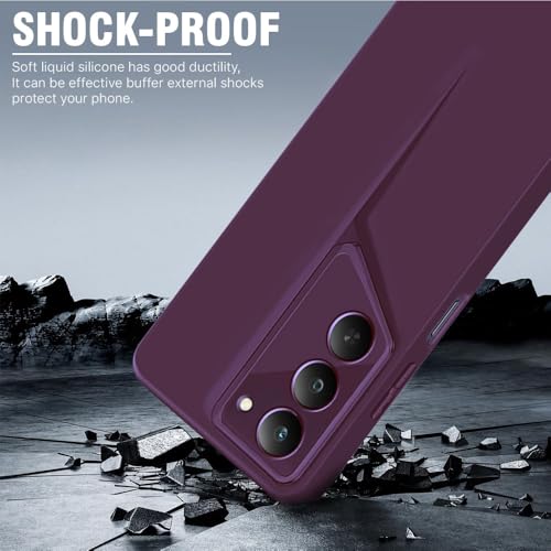 Image of WOW IMAGINE Slim Back Cover for Realme 14x 5G | Realme Narzo 80x | Realme P3x | Blade Series Thin Case | Camera Protection | Soft Matte Silicone Flexible Mobile Case - Purple