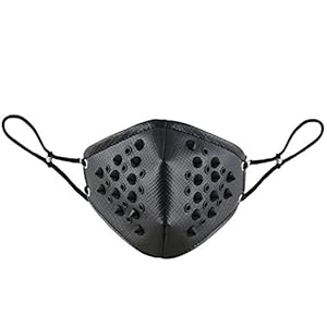 JewelryWe Juwelen Gotic punk motormasker stormmasker skimasker camouflage masker half gezicht masker cosplay van leer