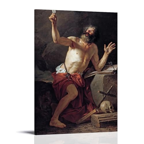Toile Jacques Louis David Saint Jérôme pour créer une ambiance galerie d'art chez soi
