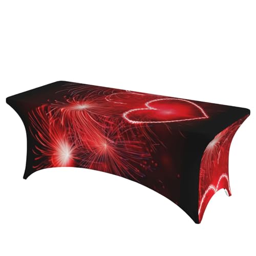 Nappe extensible en élasthanne anti-pli pour table rectangulaire de banquet - 2