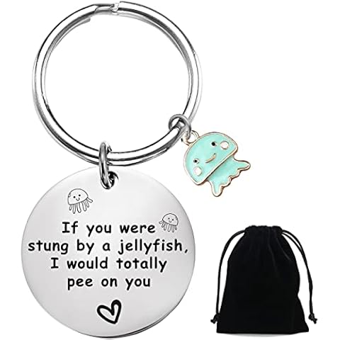 QXRXN Best Friend Keyrings for Women, Stainless Steel Personalised Key Ring Keychain Funny Friends Gifts chain Rings Bestie Birthday Friendship Graduation Christmas Girls, Silver, One Size Cover