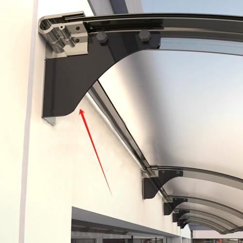 Marquesina para puerta y ventana ideal para mantener seco el acceso de casa 5