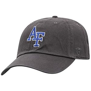 Top of the World Air Force Falcons Men’s Adjustable Relaxed Fit Charcoal Icon hat, Adjustable